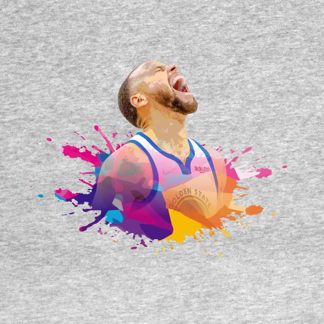 STEPH CURRY WITH SPLASH COLOR by MufaArtsDesigns